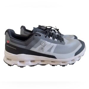 On Running Gray Black Athletic Shoes with Cloud Cushioning